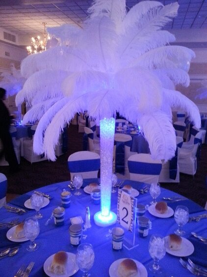 Purple Ostrich Feathers - Feather Centerpieces | Wedding Centerpieces |  Feather Decorations | Feathers For Vases